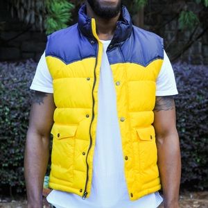 Puffy Yellow Vest Jacket